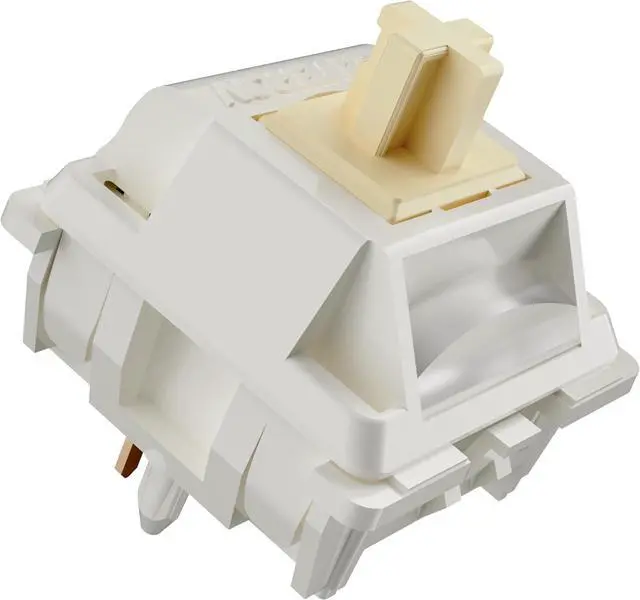 Main image of Gateron Cream Keyboard Switches,Dual-Stage Spring RGB Pre-lubed 5-Pin Tactile Switches Full POM with Light Guide Pole for MX Mechanical Gaming Keyboard(90Pcs,Cream)