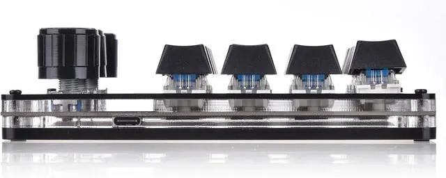 Alt view image 3 of 7 - 16 Key Macro Programmable Keyboard Mechanical Gaming Macro Keyboard 3 Knob KeyPad Hot Swap Gaming Keyboard