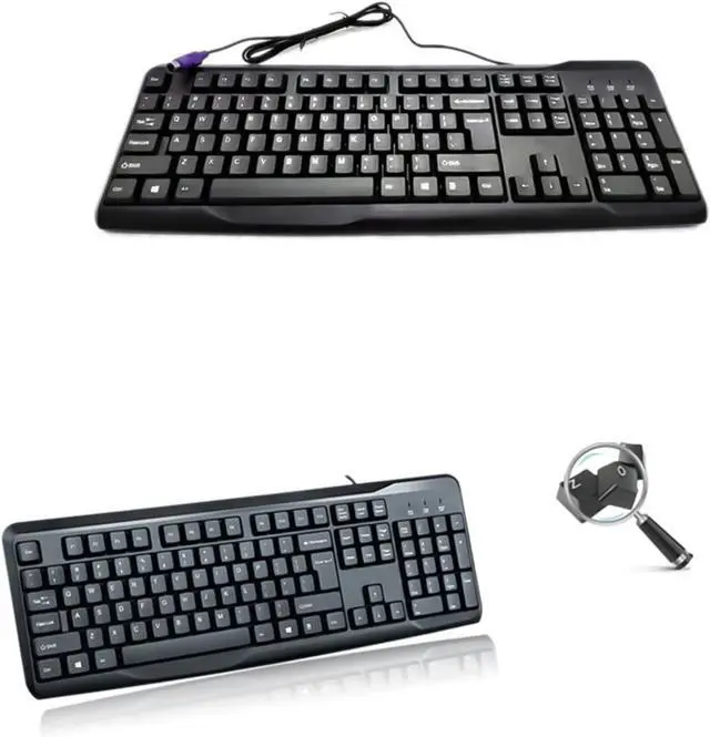 Alt view image 7 of 7 - Ywmsfl Office Wire Keyboard 104Keys Ergonomic Designs with Quick Response and Quiet Operations Fast Responses Keyboards