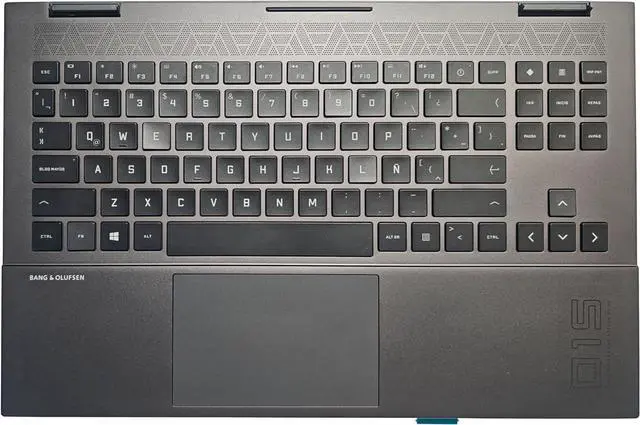 Main image of Laptop Latin Keyboard Compatible for HP OMEN 15-EN 15-EK 15-EK0020CA 15-EK1075CL 15-EN0013DX TPN-Q236 TPN-Q238 RGB Backlit TouchPad Palmrest Upper Cover M00666-001 M00667-001