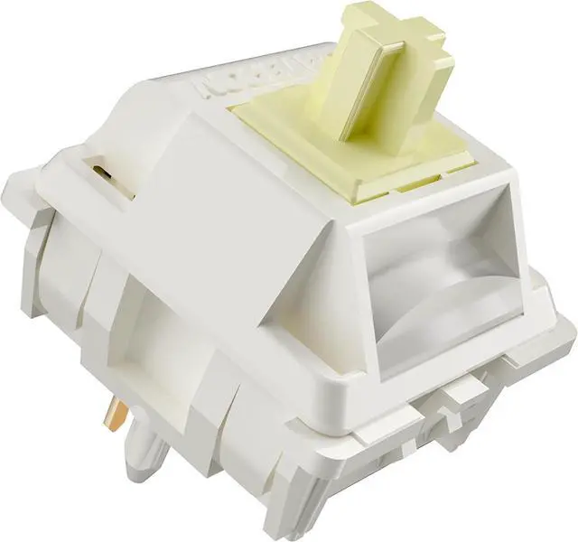 Main image of GATERON Creamy Linear Silent Keyboard Switch for Mechanical Gaming Keyboard, 5-Pin 45gf Quiet Pre-Lubed Switches with Standard MX Structure (72pcs)