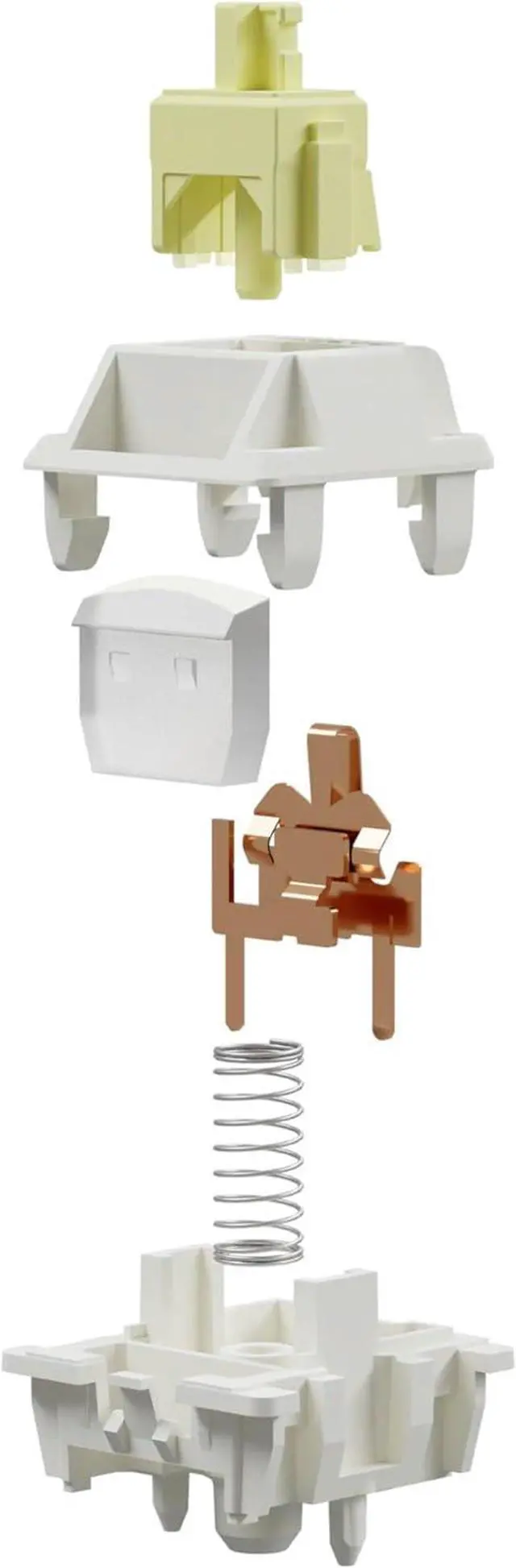 Alt view image 5 of 6 - GATERON Creamy Linear Silent Keyboard Switch for Mechanical Gaming Keyboard, 5-Pin 45gf Quiet Pre-Lubed Switches with Standard MX Structure (72pcs)