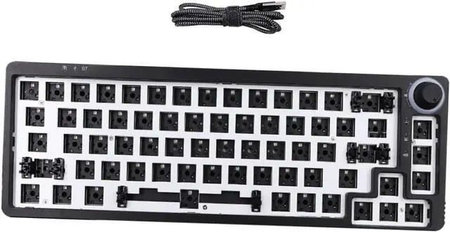 Main image of Vaguelly 1Set Hot Swappable Keyboard DIY Kit Mechanical Keyboard Case with RGB Lighting