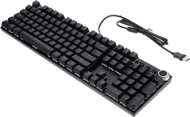 Main image of Holibanna 104 Keys Mechanical Gaming Keyboard RGB Backlight Wired USB Ergonomic Design for Office and Gaming