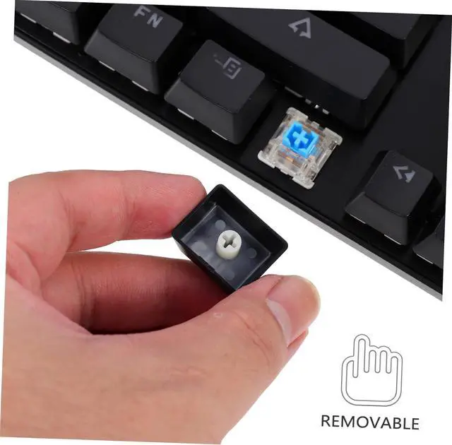 Alt view image 4 of 7 - Holibanna 104 Keys Mechanical Gaming Keyboard RGB Backlight Wired USB Ergonomic Design for Office and Gaming