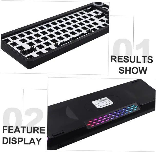 Alt view image 4 of 7 - IWOWHERO 1Set Wired Mechanical Keyboard Kit Hot Swappable PCB Mounting Plate Case DIY Gaming