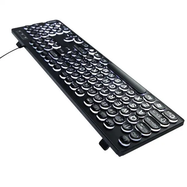Alt view image 4 of 7 - Meiliyizu Large Print Computer Keyboards USB Cord Keyboards With Big Letters For Senior And Low Individuals White Backlit