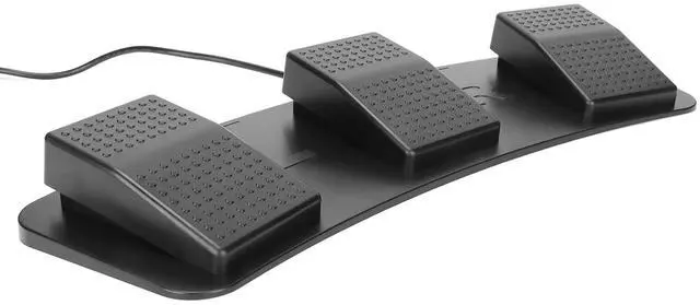 Alt view image 4 of 7 - USB Triple Foot Switch Pedal for Games and Factory Testing Sensitivity, Ergonomic, Multifunctional, Custom Programmable