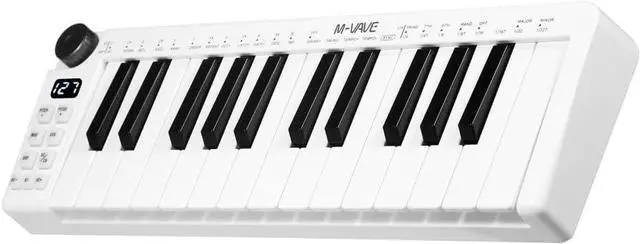 Main image of SINRAOEE Portable 25-Key Rechargeable DI Control Keyboard for Studio with 25 Velocity Sensitive Keys 1 Knob