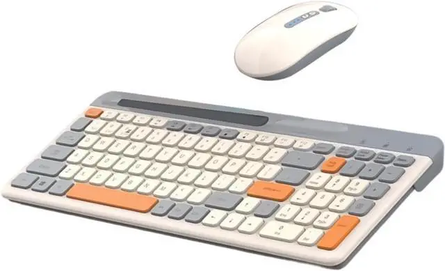 Alt view image 3 of 7 - Slimly Keyboard with Bluetooth-Compatible 5.0 2.4G Connection Quiet Typing for Window Multiple Systems
