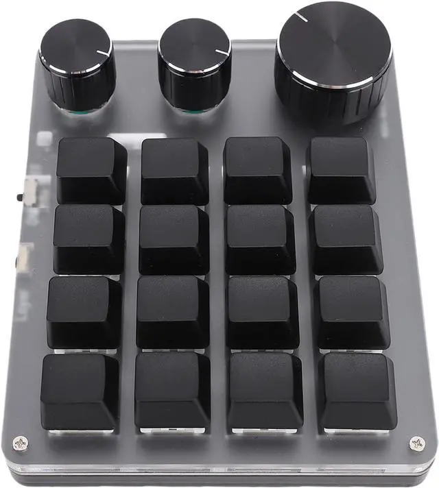 Main image of Zopsc Wireless One Handed Gaming Keyboard, 2.4Ghz Gaming Keypad, 16 Keys Portable Mini Gaming Keypad for PC Gamers (Black)