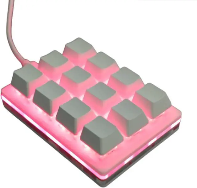 Main image of Qsvbeeqj 12Keys Customizable Keyboard with Macropad Kypad Support for Professional and Gamers Programmable Keyboard