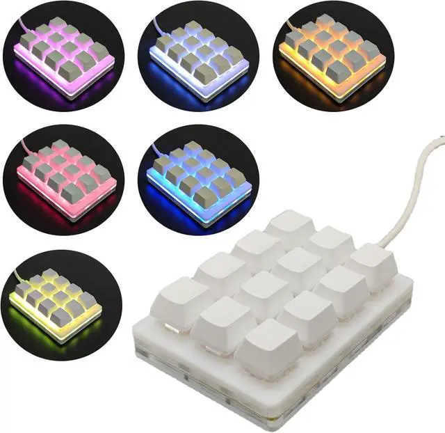 Alt view image 2 of 7 - Qsvbeeqj 12Keys Customizable Keyboard with Macropad Kypad Support for Professional and Gamers Programmable Keyboard