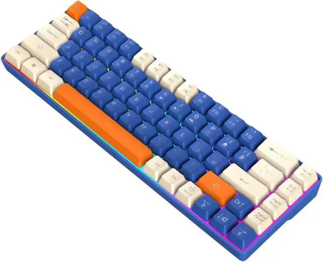 Main image of ZIRANU 60% Mechanical Gaming Keyboard with Full Key Rollover Wire Keyboard for High Intensity Gaming Quiet Mechanical Keyboard