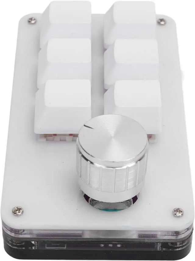 Alt view image 5 of 7 - Mini Macro Mechanical Gaming Keyboard, 6 Keys One Handed USB Type C PC Keypad, Programmable RGB Pad with Red Switch