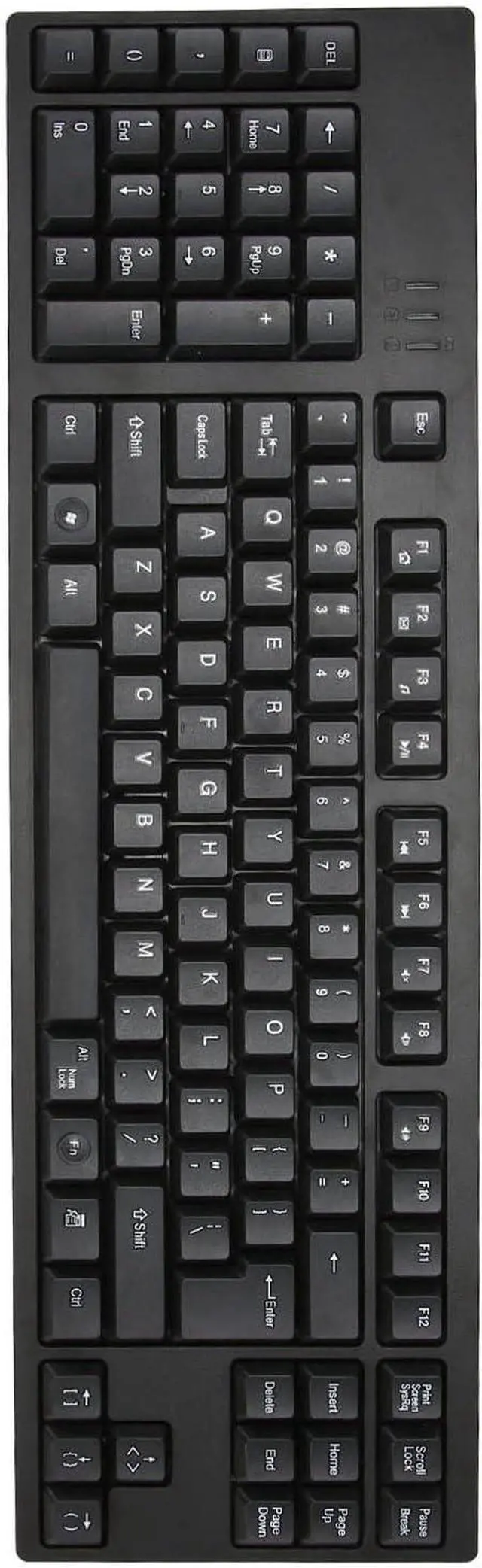 Alt view image 7 of 7 - Left Handed Keyboard, Gaming Keyboard Cordless Gaming Keyboard with Micro USB Interface 109 Keys Micro USB Layout Plug and Play Office Keyboard for Business Accounting Designer