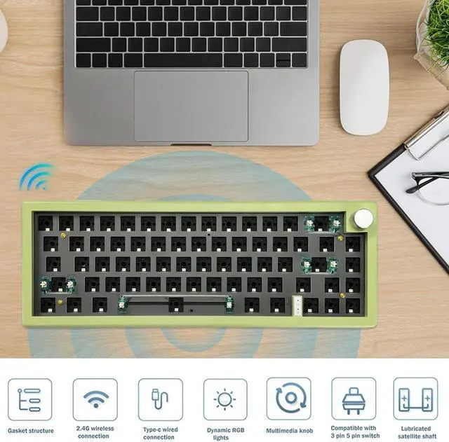 Alt view image 3 of 7 - RGB Backlit Wired Mechanical Keyboard - USB gamlng Keyboard with Customizable Color Options, Tactile Feedback, Anti-Ghosting for Precise Control, Durable Wired Connection Keyboard for Computer Enthusi