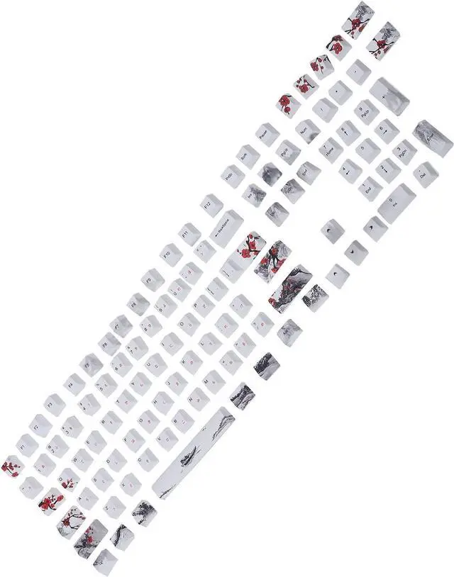 Alt view image 2 of 7 - Mtlavishness Keycaps PBT 5 Sided Sublimation Keyboard Caps for Mechanical and Optical Keyboards PBT Material Ultra Thick Wall Design Suitable for Dense Games and All Key Switches (English-Japanese)