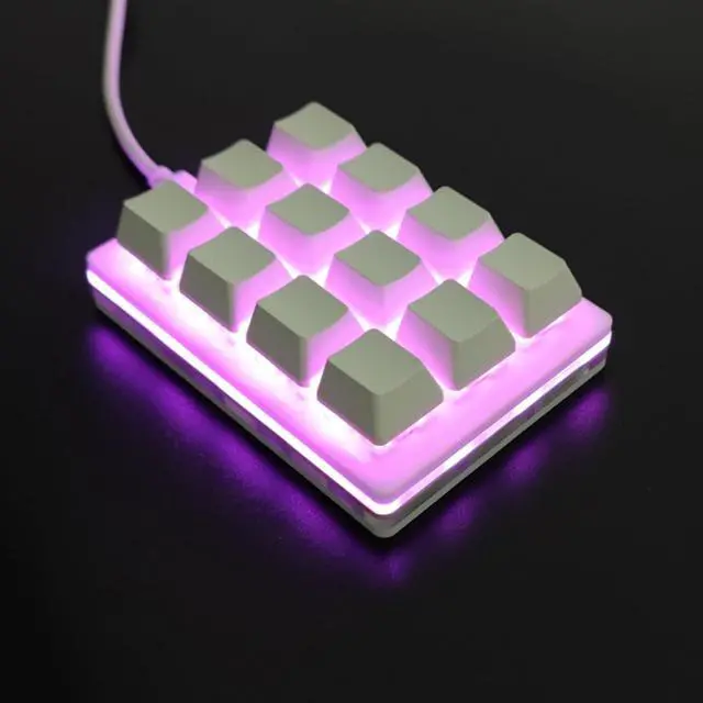 Alt view image 3 of 7 - Qsvbeeqj 12Keys Customizable Keyboard with Macropad Kypad Support for Professional and Gamers Programmable Keyboard