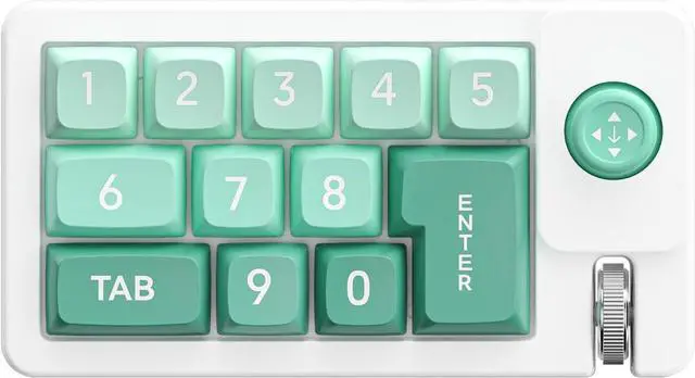 Alt view image 4 of 7 - STBQHG K810 Corded Mechanical Gamers Keyboard Hot-Swappable with Lighting Programmable Macros Joystick Small Keypad 12Keys