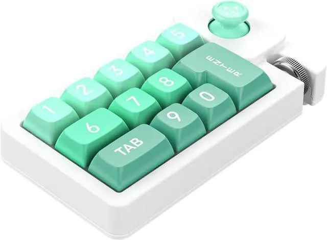 Alt view image 7 of 7 - STBQHG K810 Corded Mechanical Gamers Keyboard Hot-Swappable with Lighting Programmable Macros Joystick Small Keypad 12Keys