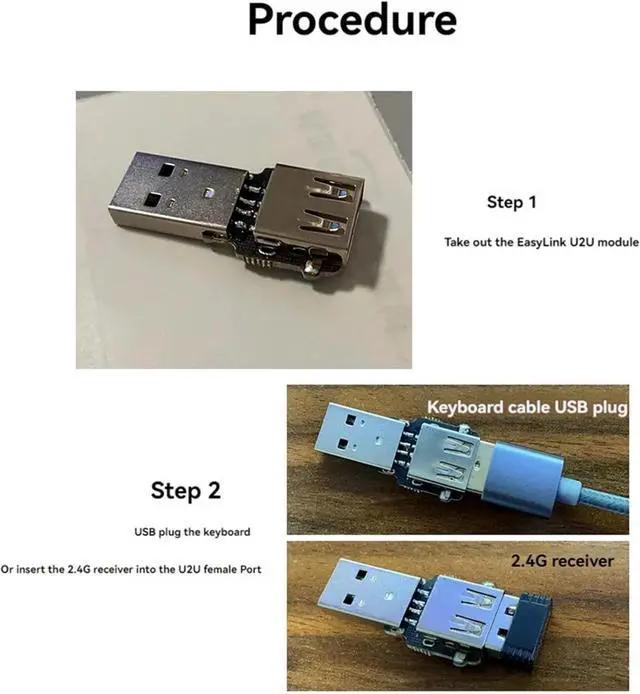 Alt view image 2 of 7 - yiyao 2X U2U Module Mechanical Keyboard Qmk Universal Key Modification VIA Custom Layer VIA Macro Settings Supports 5 Layers