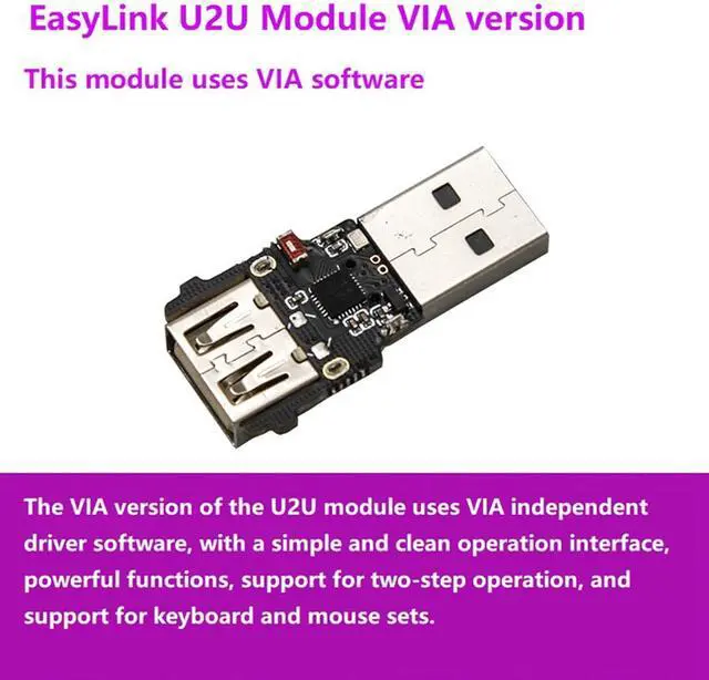 Alt view image 5 of 7 - yiyao 2X U2U Module Mechanical Keyboard Qmk Universal Key Modification VIA Custom Layer VIA Macro Settings Supports 5 Layers
