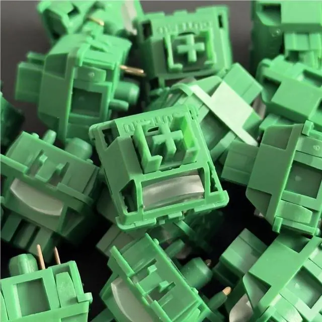 Alt view image 4 of 7 - Outemu Green Switch 5Pin Silent Tactile Factory-Lubed Switch for Custom Mechanical Keyboard(110PCS)