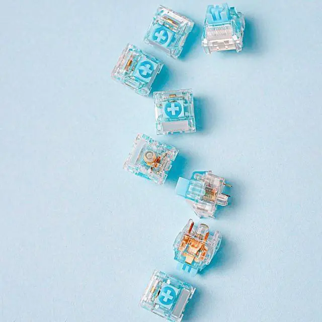 Alt view image 4 of 7 - Kailh Heart of The Ocean Switch, Pre-Lubed Silent Linear Mechanical Keyboard Replaceable Switch(70PCS)