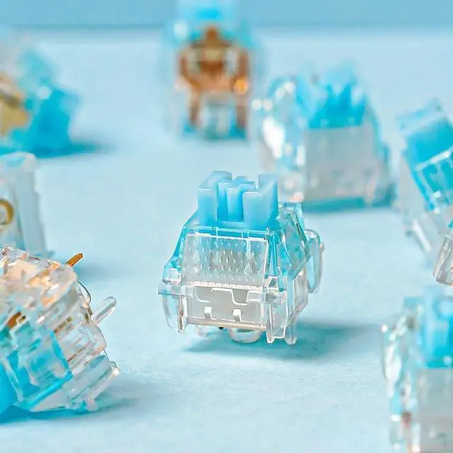 Alt view image 5 of 7 - Kailh Heart of The Ocean Switch, Pre-Lubed Silent Linear Mechanical Keyboard Replaceable Switch(70PCS)