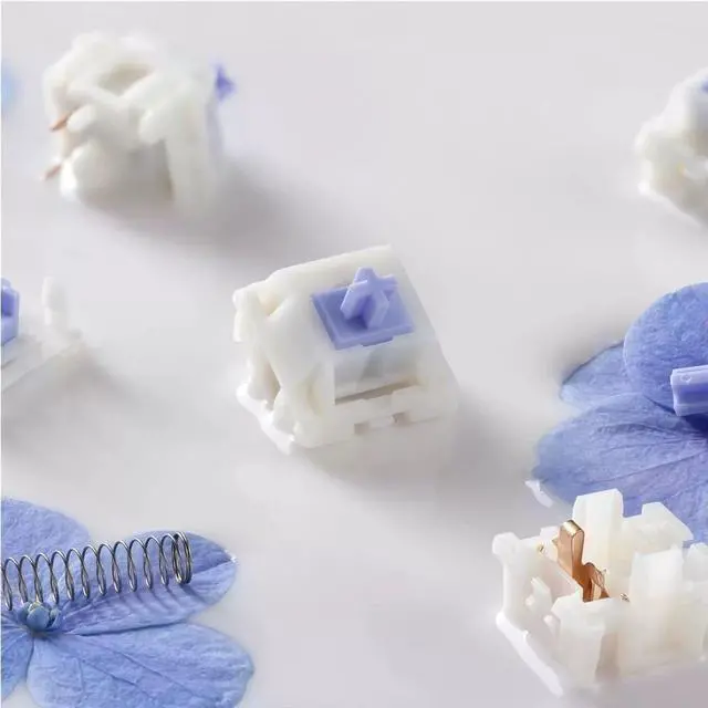 Alt view image 5 of 7 - HMX X Sillyworks Nap Switch, Factory-Lubed Linear Thocky Mechanical Keyboard Switch(45g,90PCS)