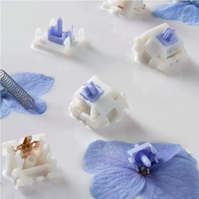 Alt view image 6 of 7 - HMX X Sillyworks Nap Switch, Factory-Lubed Linear Thocky Mechanical Keyboard Switch(45g,90PCS)