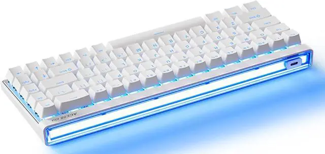 Main image of JOMKIZ Mchose Ace 68 Air Wired Magnetic Keyboard with Adjustable Actuation, RGB Rhythmic Light Box, 65% Rapid Trigger Keyboard, Hall Effect Gasket-Mounted, 8000 Hz Polling Rate, Hot-Swappable