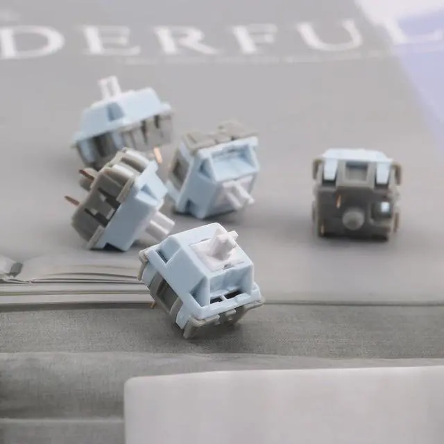 Alt view image 3 of 6 - Jarvis JJ Switch, 3Pin Silent Linear Pre-Lubed Mechanical Keyboard Switch(35g,70PCS)