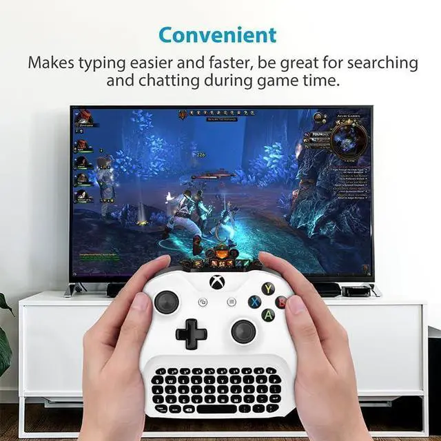 Alt view image 3 of 6 - Electronics Video Games Replacement Parts Accessories Wireless Bluetooth Game Messenger Chatpad Keyboard Keypad Text Pad for Microsoft for Xbox one for Xboxone Controller Video Games Gaming