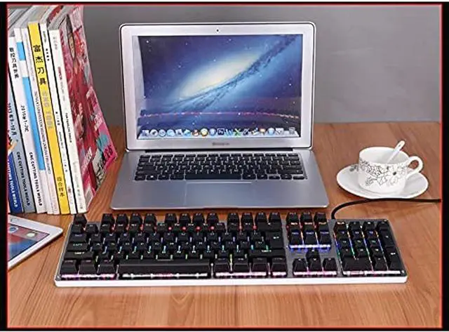 Alt view image 4 of 7 - Wired Gaming Keyboard, Mechanical Keypad, USB Interface, 13 Colors Cool Backlight Effect, for Home Office PC Game Black(Black)