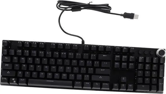 Main image of QUMIIRITY Gaming Keyboard Keys Lighting Wired Backlit Mechanical Keyboard for Enhanced Typing Ergonomic Design