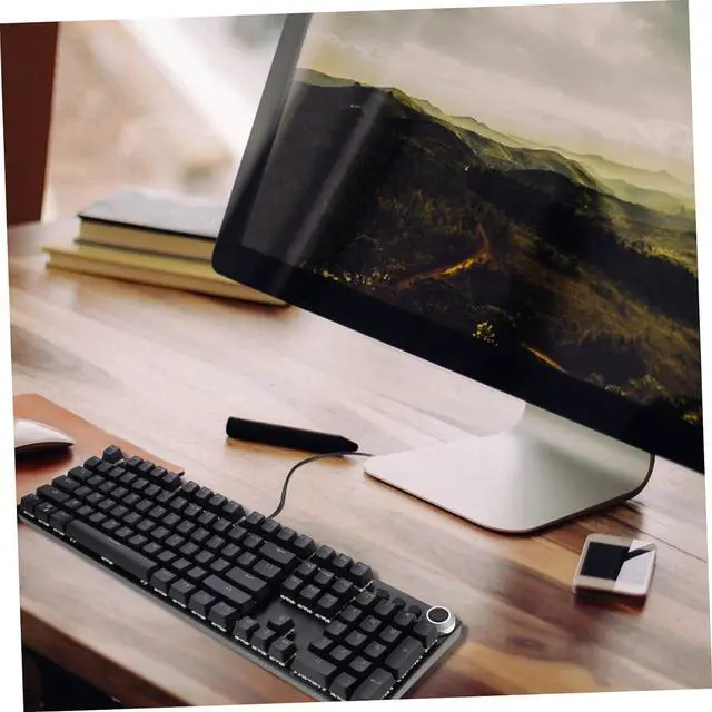 Alt view image 3 of 7 - QUMIIRITY Gaming Keyboard Keys Lighting Wired Backlit Mechanical Keyboard for Enhanced Typing Ergonomic Design