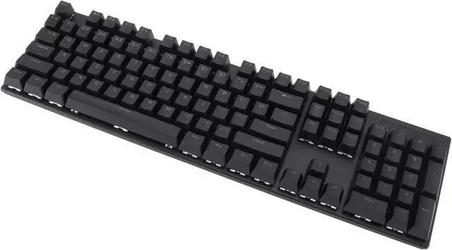 Alt view image 3 of 7 - Wired Mechanical Keyboard, 104 Keys Blue Switch, 8 Kinds Backlight, Gaming and Office Use, USB2.0 Interface, Ergonomic Design, Multimedia Control