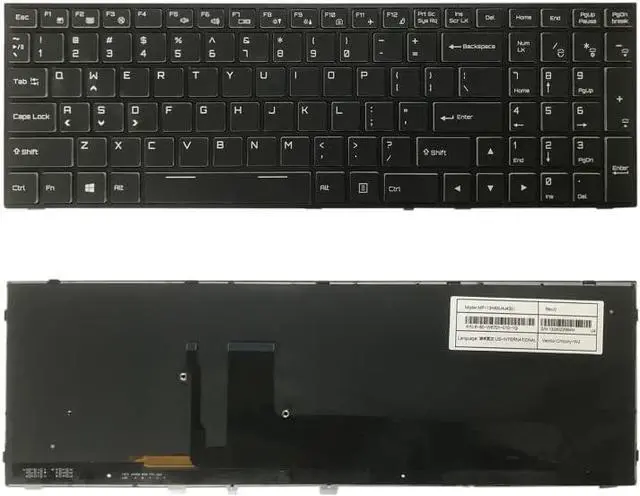 Main image of Replacement Keyboards US Version Keyboard with Back Light for Hasee G10 Z8 Z7M Z7-CT5NA7NA7GS KPZGZ GX9 911PLUS CN95S01