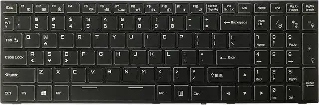 Alt view image 2 of 5 - Replacement Keyboards US Version Keyboard with Back Light for Hasee G10 Z8 Z7M Z7-CT5NA7NA7GS KPZGZ GX9 911PLUS CN95S01