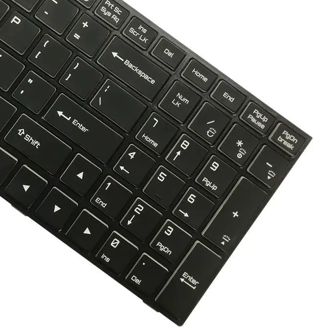 Alt view image 5 of 5 - Replacement Keyboards US Version Keyboard with Back Light for Hasee G10 Z8 Z7M Z7-CT5NA7NA7GS KPZGZ GX9 911PLUS CN95S01