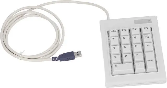 Alt view image 3 of 7 - 18 Key Mechanical Numeric Keypad, USB Interface, Splashproof Design with Anti Skid Pads, for Laptop Desktop PC, Long Key Life >50 Million Times