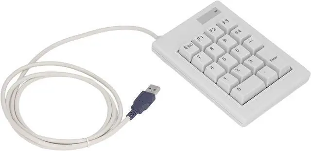 Alt view image 4 of 7 - 18 Key Mechanical Numeric Keypad, USB Interface, Splashproof Design with Anti Skid Pads, for Laptop Desktop PC, Long Key Life >50 Million Times