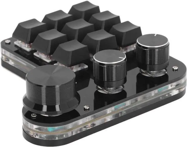 Alt view image 3 of 7 - Mini Keypad, 9 Key Mini Programmable Keypad RGB LED Mechanical Keyboard Gaming Keypad with USB C Cable & RGB LED Light, Valve