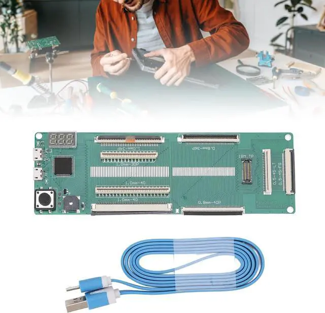 Alt view image 4 of 7 - Laptop Keyboard Tester, Universal Laptop Keyboard Testing Device, Accurate Testing, PCB Material Notebook Testing Machine Tool with Digital Display, USB Data Cable