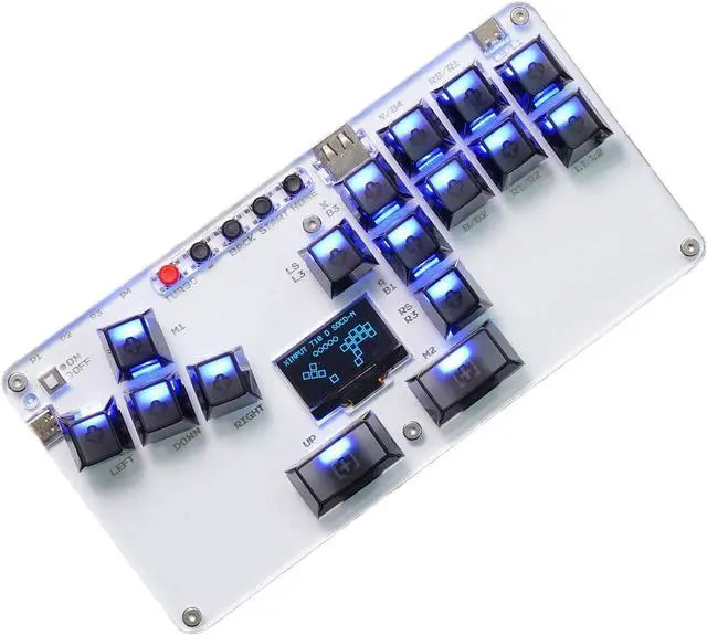 Alt view image 6 of 7 - Greabuy Gaming Keypad 16Keys All Button Controller for PC Arcades Stick with Light Arcades