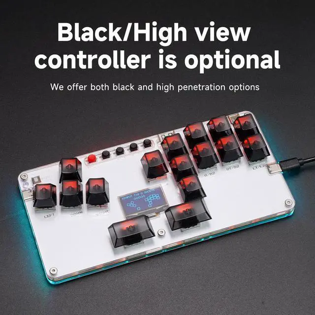 Alt view image 7 of 7 - Greabuy Gaming Keypad 16Keys All Button Controller for PC Arcades Stick with Light Arcades