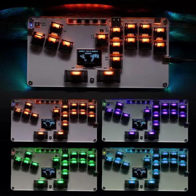 Alt view image 3 of 7 - Greabuy Gaming Keypad 16Keys All Button Controller for PC Arcades Stick with Light Arcades