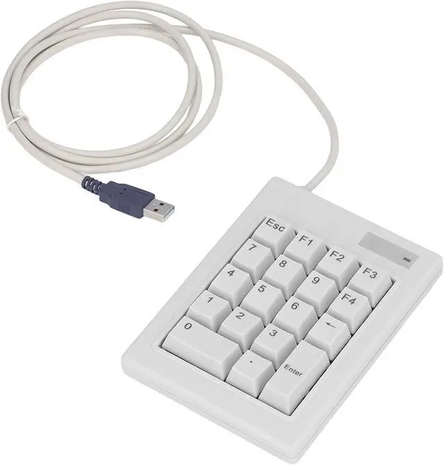 Alt view image 5 of 7 - 18 Key Mechanical Numeric Keypad, USB Interface, Splashproof Design with Anti Skid Pads, for Laptop Desktop PC, Long Key Life >50 Million Times